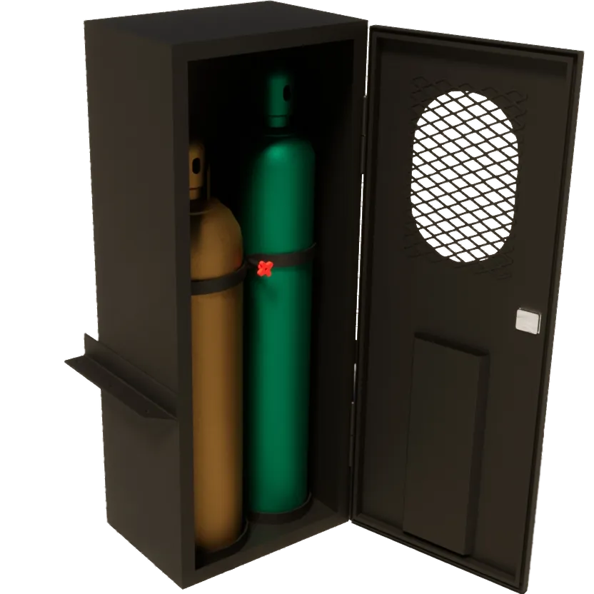 truck cabinet for torch tanks