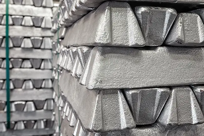 stack of aluminum alloy blocks
