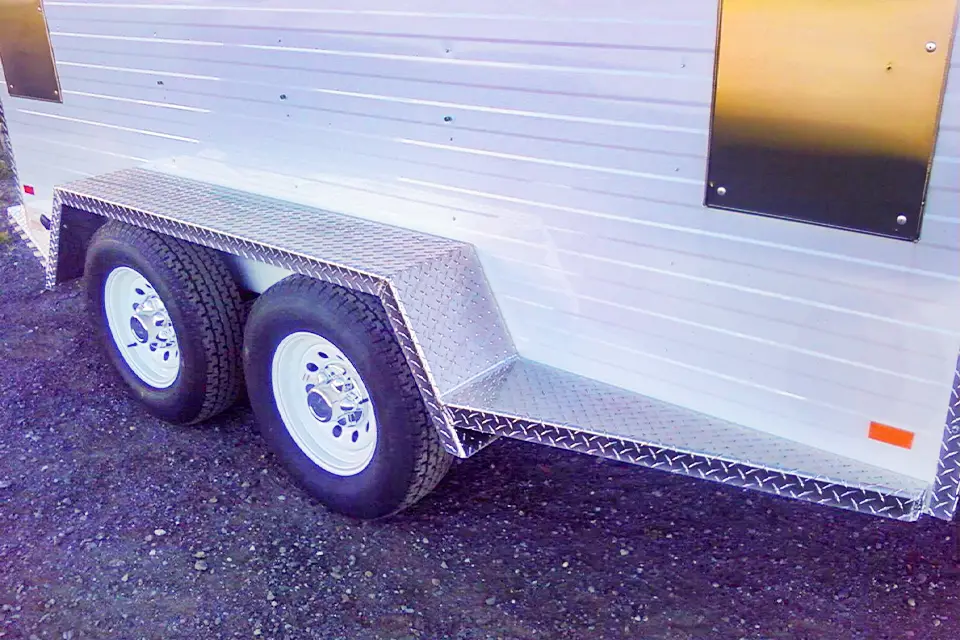 aluminum fender repair on trailer