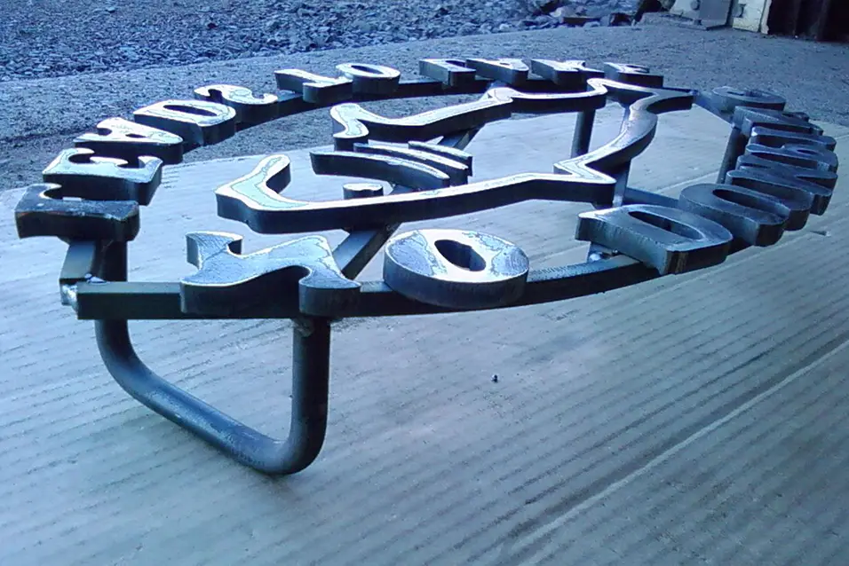 no dumping concrete cutout